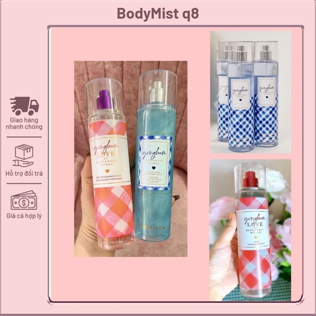 Xịt thơm body mist BST Gingham- Gingham Love 236ml