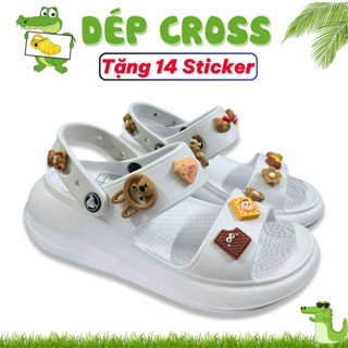  Dép Sandal Mega Crush Dép Nữ Cao 5cm dép cross 2 Quai Ngang Siêu Bền Chống trơn nhầy   Uzang VN   