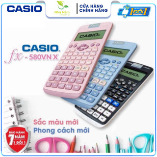 Máy tính CASIO Fx 580VN X thế hệ mới ( Màu Đen) Độ Chính Xác Cao - Máy Tính Giá Rẻ - Hàng Thái Bảo Hành 24 Tháng (A