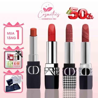 Tặng Hộp Hãng - Son Dior Rouge 888 Matte Lipstick - 720 Velvet Son Dior Lip Glow Hàng Đủ Bill 