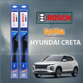 Gạt mưa ô tô, cần gạt mưa silicon xe Hyundai Creta 2022 - 2023 gạt sạch êm, bộ 2 cần gạt size 16" và 26"