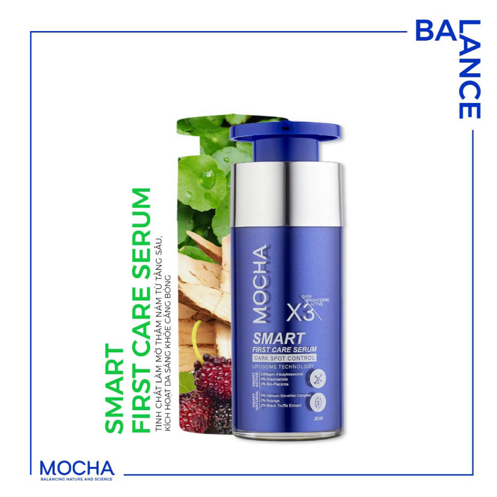 Tinh Chất Giảm Sạm Nám Chuyên Sâu Mocha Smart First Care Serum 30ml