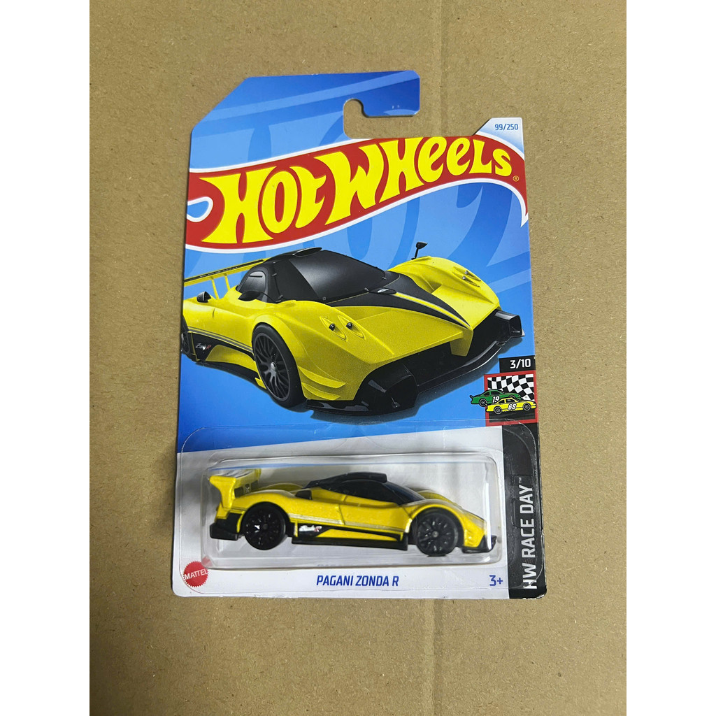 LeHuong Diecast - Xe mô hình Hot Wheels Pagani Zonda R (Vàng)