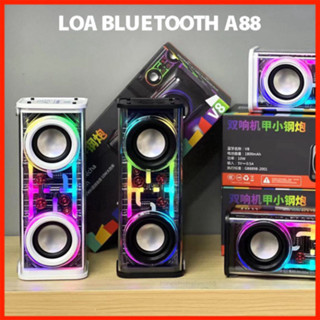 Loa bluetooth mini A88 đèn led nháy theo nhạc , công suất 10W, nghe nhạc hay, âm bass tốt -  HOT