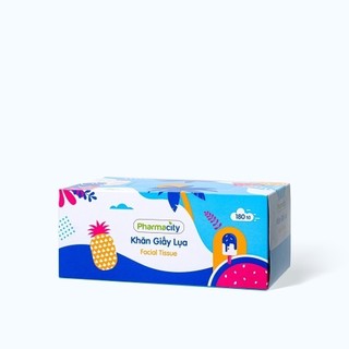Khăn giấy Pharmacity Tropical Summer (Hộp 180 tờ)