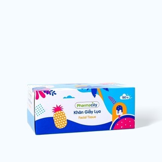 Khăn giấy Pharmacity Tropical Summer (Hộp 180 tờ)