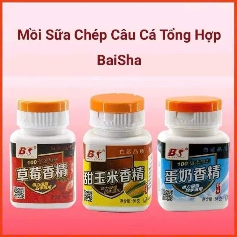 Hương liệu câu cá Baisha BS Chuyên Câu Chép Trắm Hương liệu câu cá dạng bột Đồ Câu Việt Bắc