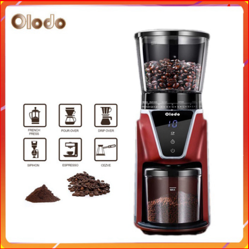 Máy xay hạt cà phê Espresso Olodo CG-001 cao cấp - Hàng Chính Hãng (Bảo Hành 12 Tháng) - HÀNG CHÍNH 