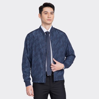 Áo khoác bomber nam Aristino 2 lớp dáng regular fit thiết kế trẻ trung, bo gấu tinh tế - AJK030W3