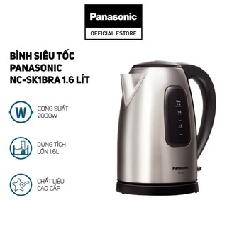 Bình siêu tốc panasonic 1.6 lít nc-sk1bra - hàng chính hãng