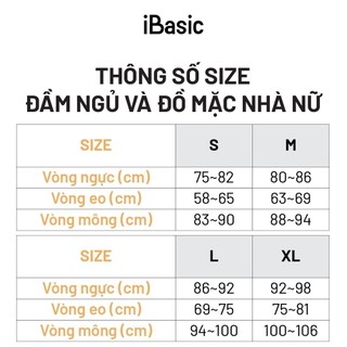 Đầm ngủ satin iBasic SW039