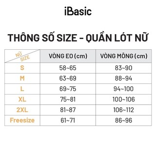 Quần lót nữ iBasic bikini V100