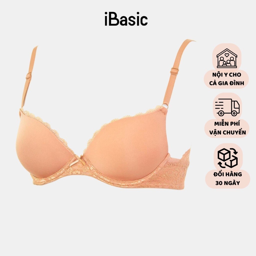 Áo ngực iBasic trơn mút mỏng BRAW021