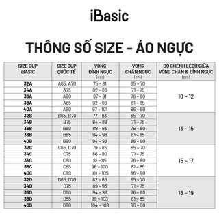 Áo ngực iBasic trơn mút mỏng BRAW021
