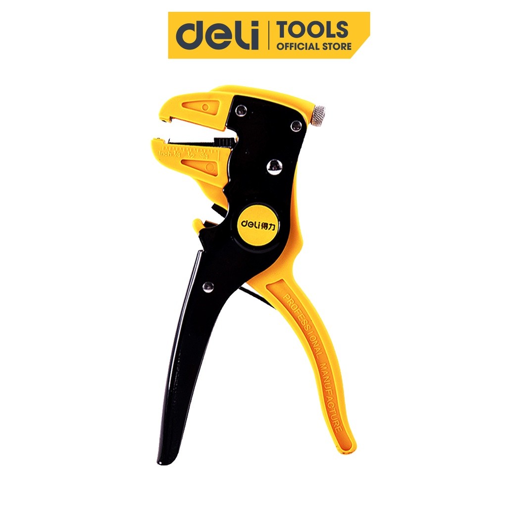 Kìm Tuốt Dây Điện Mỏ Quạ Đa Năng Deli 0.2-4mm - Thiết Kế Chuyên Dụng Giúp Tiết Kiệm Thời Gian, Công 