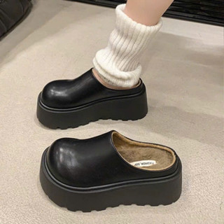 Sục nữ Lót Lông Da Trơn đế cao 7cm T611 mã 38117