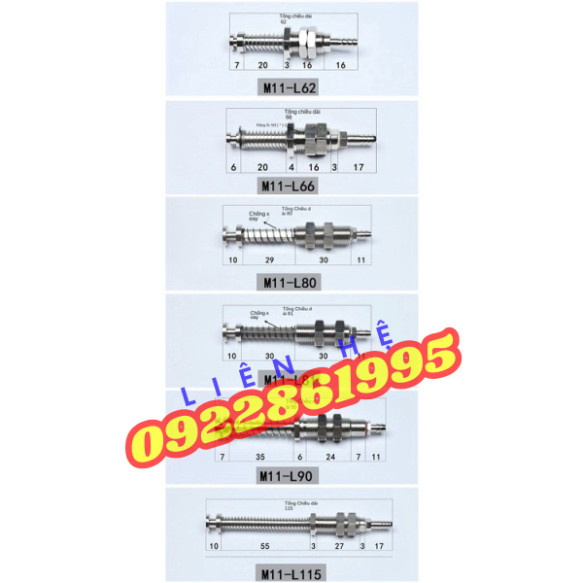 Giác hút chân không M11-L90 M11-L66 M11-L53 hàng mới
