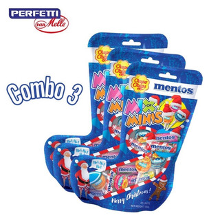  Combo 3 Túi kẹo Mini Chupa Chups và Mini Mentos Phiên Bản Vớ Giáng Sinh 
