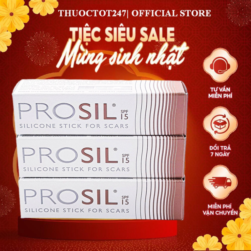 Thỏi Sáp Bôi Liền Sẹo Thâm ProSil 4,25g SPF 15+, Biodermis