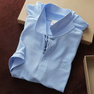 Áo Thun Nam Polo Shirt BBR TRƠN SỌC CỔ LONDON ENGLAND Vải Cotton Piqué Dệt Kim thời thượng Sang Trọng