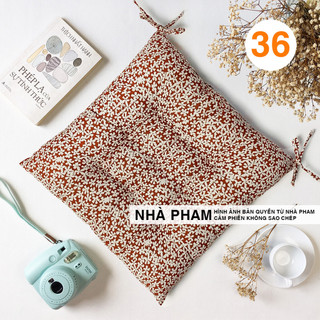 ĐỆM NGỒI BỆT HOA VĂN PATTERN HÌNH 36 (40,45,50CM)