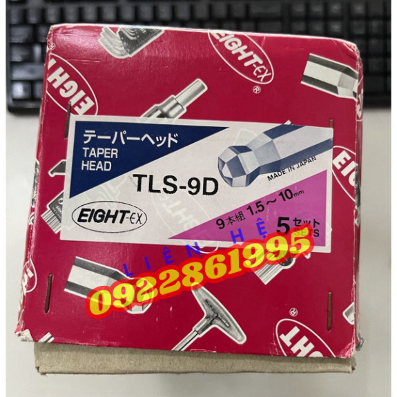 Bộ chìa lục giác TLS-9D EIGHT JAPAN 9 cái 1 bộ,   Nhật , TLS-9D   hàng mới