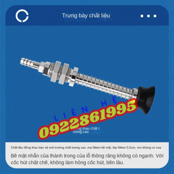 Giác hút chân không PFTS-10-10 - PFTS-10-20 - PFTS-20-10 - PFTS-10-4 - PFTS-15-10 hàng mới