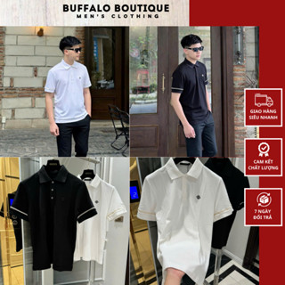 Áo Polo Nam Lờ Vê Đính Logo Tròn Bên Ngực Siêu Chất - Áo Polo Nam Nữ Luôn Vui Tươi Đính Logo Siêu Ngầu