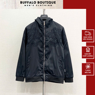 Áo Khoác Gió Nam Philipp Plein Thêu Hổ 2 Bên Siêu Nét - Áo Khoác GIó Nam Nữ Philipp Plein Đính Logo Siêu Đẹp