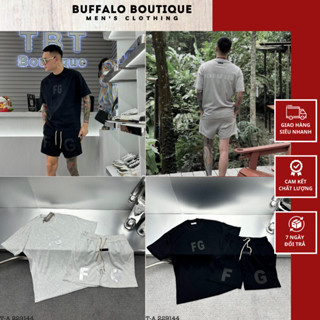 Bộ Quần Áo Nam Ét Sen Sồ In Chữ FG Siêu Nét - Bộ Quần Áo Nam Nữ Ét Sen Sồ In Logo Siêu Đẹp