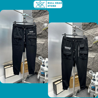 Quần Nỉ Jogger Nam Đớt Si Que Túi Hộp Mix Khoá Siêu Chất - Quần Nỉ Jogger Nam Đớt Si Que Thêu Logo Siêu Nét