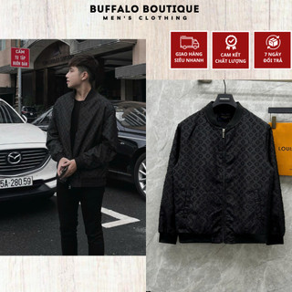  Áo Khoác Bomber Nam Lờ Vê Dập Logo Nổi Cao Cấp - ÁO Khoác Bomber Nam Nữ Eo Vì Dập Nổi Siêu Đẹp 