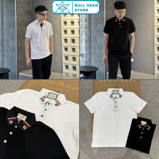 Áo Polo Nam Gờ Chê Thêu Logo Tròn Đối Xứng Trên Cổ Siêu Nét - Polo Nam Nữ Gờ Chê Trơn Cao Cấp