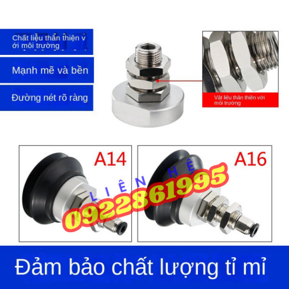 Cốc Hút Chân Không ZPT125HB-B01-A16 - ZPT100HB-B01-A16 - ZPT100HB-B01-A14 - ZPT40HB-B01-A16 hàng mới