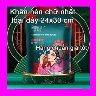 Khăn nén du lịch, khăn giấy nén hàn quốc gói 20 viên dày dặn an toàn tiện lợi phù hợp cho du lịch, công tác xa 036