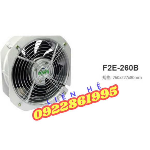 F2E-260B-230 Quạt Trục Làm Mát Tủ    Leipole hàng mới