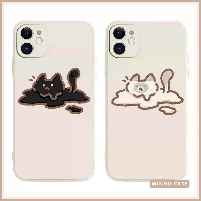 Ốp lưng iphone cặp đôi mèo hài hước cute