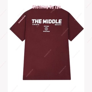 Áo thun phông  nam nữ Rôstore tay lỡ form rộng THE MIDDLE có size