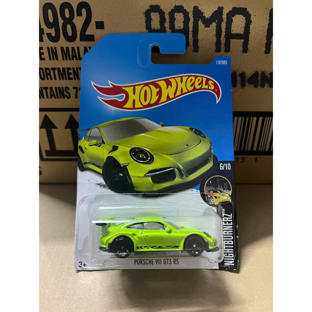 LeHuong Diecast - Xe mô hình Hot Wheels Porsche 911 Gt3 RS (Xanh Chuối)