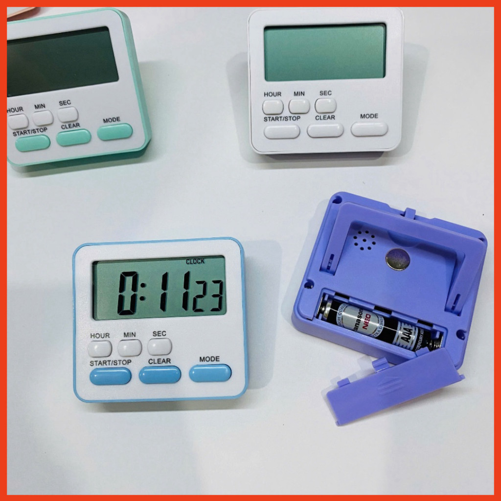 Đồng Hồ Đếm Ngược Bấm Giờ  Màn Hình LCD đồng hồ báo thức hẹn giờ đếm giờ sinh hoạt