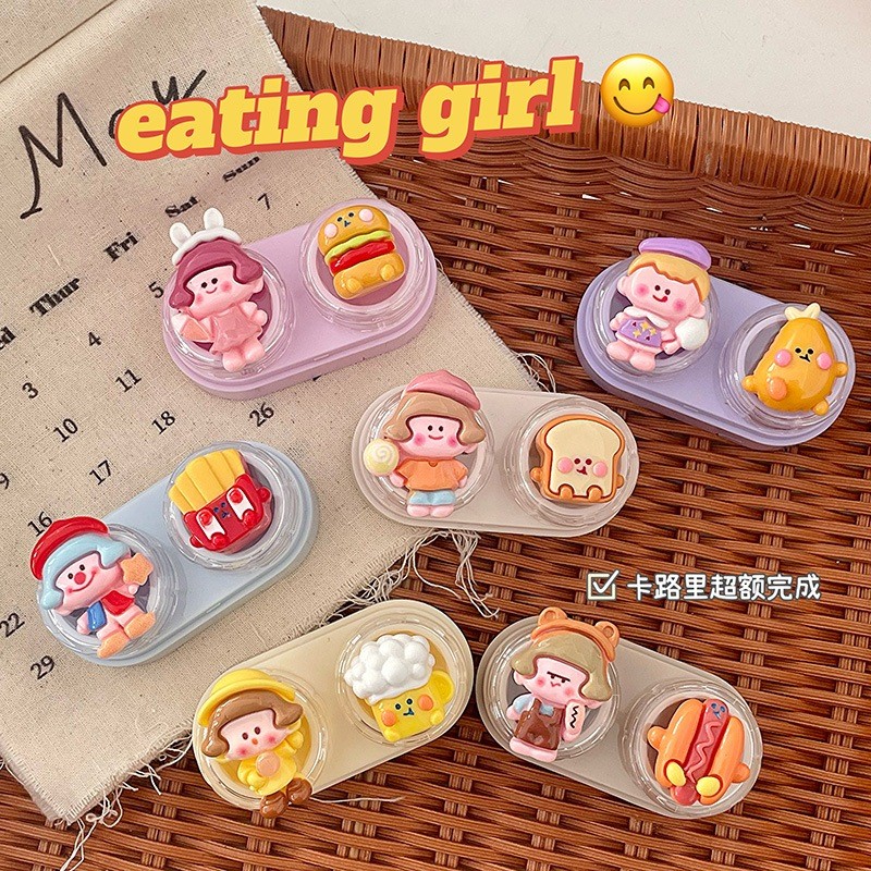 Khay đơn LUNA EYES Eating Girl kèm dụng cụ đeo