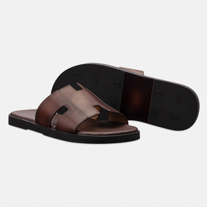 Dép Hook Sandal Nam Unisex Da Bò Chống Nước - Thương Hiệu Steeler