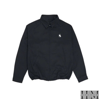  SIXHUMAN - Áo khoác jacket thêu ngựa dáng Harington có cổ chất liệu kaki cotton  HM075 