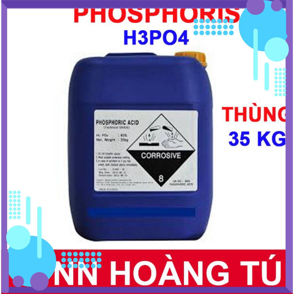 (STTI) Hóa chất Photphoric 85.0% - chai 1 kg H3PO4 - Chuyên hạ PH nước dùng cho thủy sản.