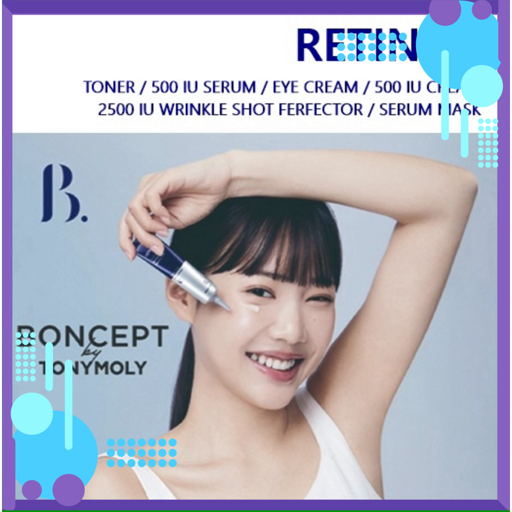 (STTI) Hàn Quốc 🇰🇷 Boncept Retinol Toner / Retinol Serum / Retinol 500 IU KEM / 2500 IU WRINKLE SHOT
