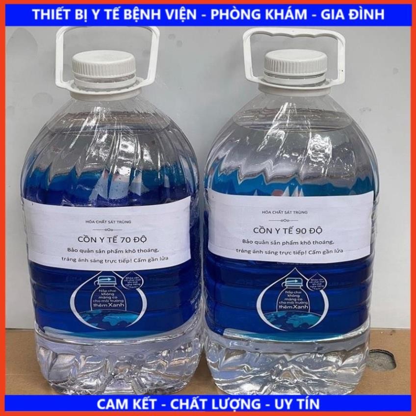 Cồn Y Tế 90 Độ, 70 Độ - Sát Khuẩn, Sát Trùng - Can 5 Lít - ethanol - cồn y tế