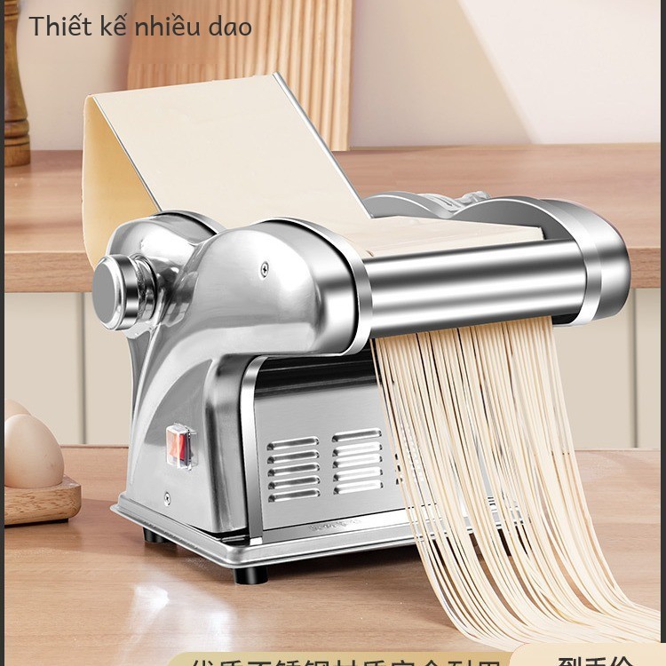 Máy Ép Mì Gia Đình Bằng Điện Junchu Máy Cán Mì Nhỏ Bằng Thép Không Gỉ Tự Động Máy CÁN MÌ Mới