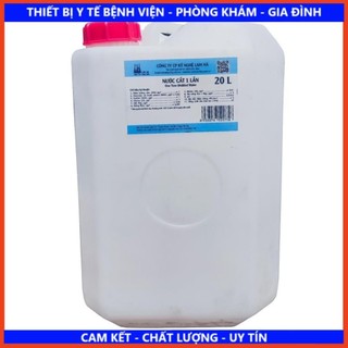Nước cất tinh khiết can 20 lít,. chất lượng.