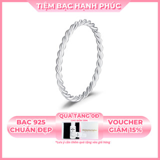  Nhẫn bạc nữ 925 TBHP Twisted Circle  Silver Ring - Mã TSJN12 