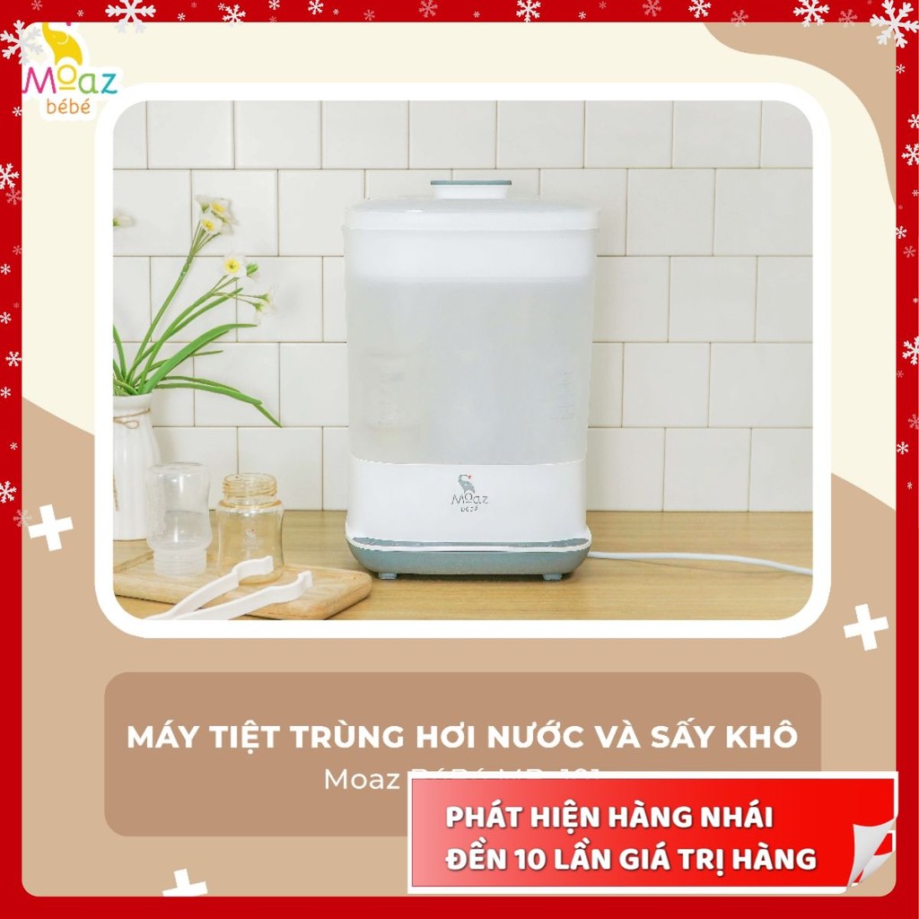 Máy tiệt trùng hơi nước và sấy khô Moaz BéBé MB101 - bảo hành 1 năm
